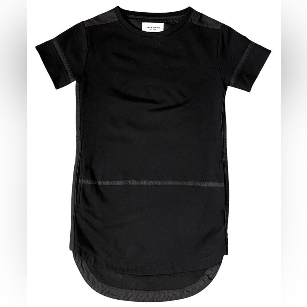 Fair Condition Public School small Black Long T Shirt Tee Cotton Blend